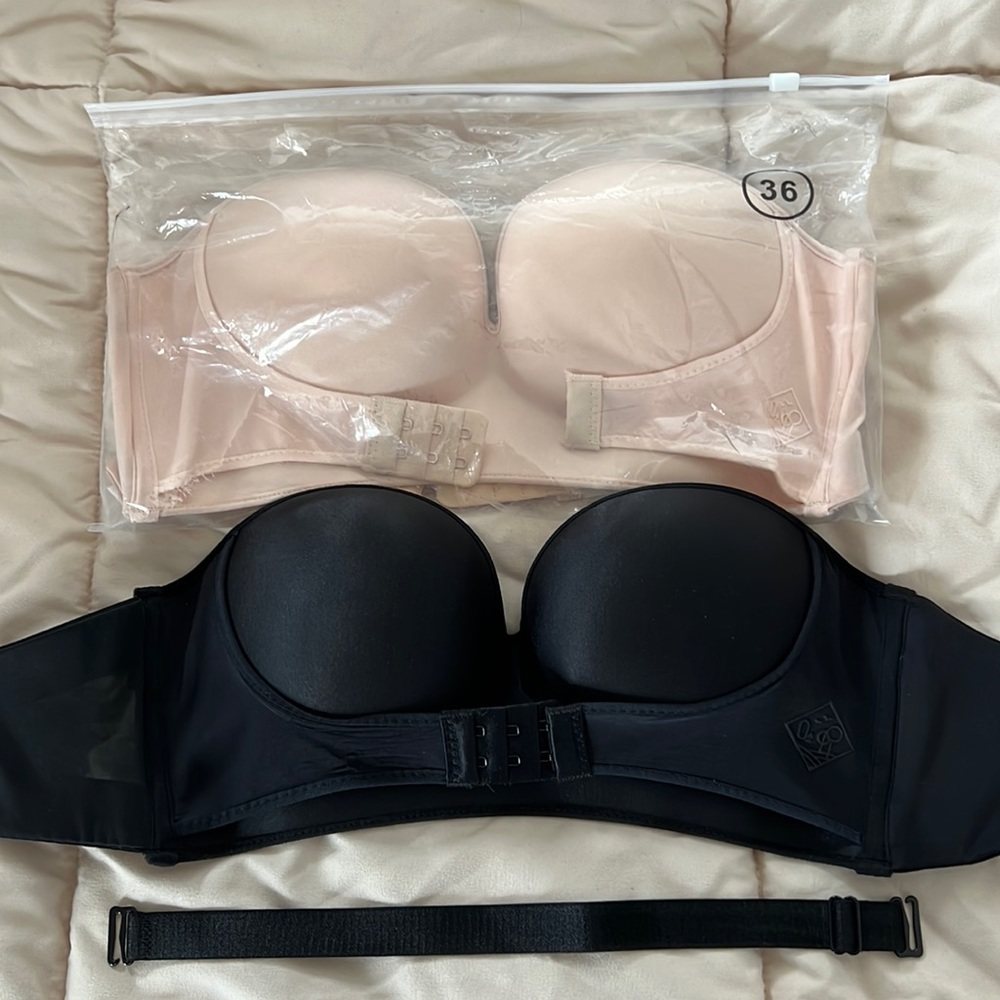 Brand new-never worn strapless push-up bras